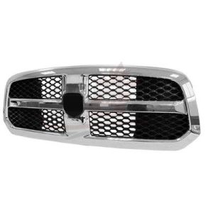 Grille Ram 1500 Classic 2019-2021 Matte-Black Honeycomb With Chrome Front , CH1200368