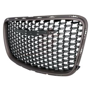 Grille Chrysler 300 2015-2021 Ptd Silver Gray Front With Black Inner Alloy , CH1200397