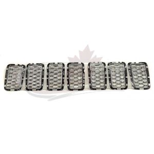 Grille Insert Jeep Grand Cherokee 2017-2021 Chrome 7-Pcs Exclude Srt/Trackhawk , CH1201113