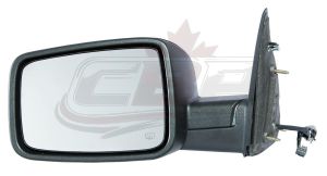 Mirror Driver Side Dodge Ram 1500 2009-2010 Power Heated Textured Without Signal/Memory/Puddle Lamp Non-Tow Type , CH1320303