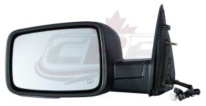 Mirror Driver Side Dodge Ram 1500 2009-2010 Power Textured Heated With Signal/Puddle Lamp Without Memory/Auto Dimming , CH1320304