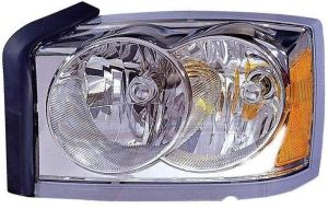 Head Lamp Driver Side Dodge Dakota 2005 (Without Black Bezel) Capa, Ch2502159C