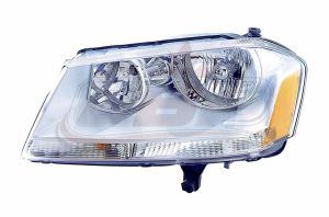 Head Lamp Driver Side Dodge Avenger 2008-2014 Chrome Housing Capa, Ch2502182C