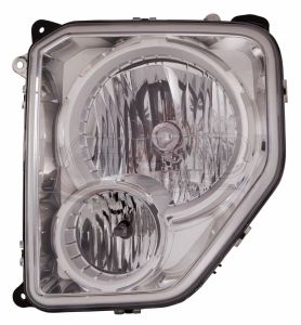 Head Lamp Driver Side Jeep Liberty 2008-2012 Chrome Bezel With Fog Lamp Round Bulb Shield High Quality , CH2502233