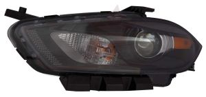 Head Lamp Driver Side Dodge Dart 2013-2015 Halogen Black Bezel High Quality , CH2502240