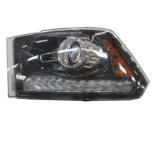 Head Lamp Driver Side Ram 1500 Classic 2019 Halogen Projector Black Bezel High Quality , CH2502289