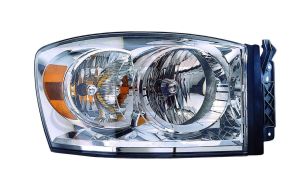 Head Lamp Passenger Side Dodge Ram Mega Cab 2007-2009 Without Lower Amber Capa, Ch2503180C