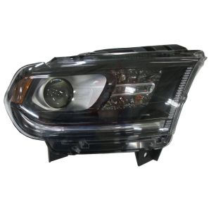 Head Lamp Passenger Side Dodge Durango 2014-2015 Halogen Black Bezel Without Led Drl Capa, Ch2503255C