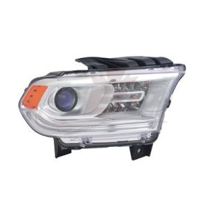 Head Lamp Passenger Side Dodge Durango 2014-2015 Halogen Chrome Bezel Without Led Drl Capa, Ch2503256C