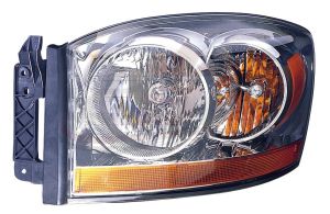 Head Lamp Driver Side Dodge Ram Mega Cab 2006 Without Black Bezel Capa, Ch2518114C