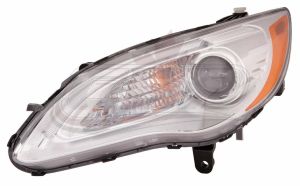 Head Lamp Driver Side Chrysler 200 Convertible 2011-2014 Halogen Chrome Bezel Exclude S Model High Quality , CH2518140