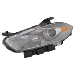 Head Lamp Driver Side Dodge Dart 2013-2016 Xenon With Chrome Trim High Quality , CH2518144