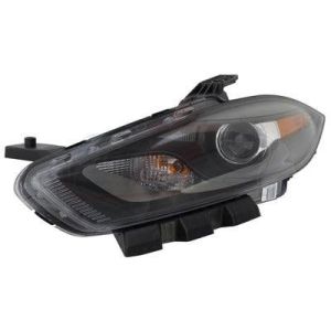 Head Lamp Driver Side Dodge Dart 2013-2016 Xenon With Black Trim High Quality , CH2518145