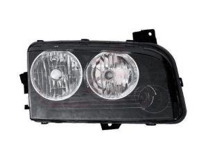 Head Lamp Passenger Side Dodge Charger 2007-2010 Black Housing Halogen , CH2519132