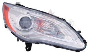 Head Lamp Passenger Side Chrysler 200 Convertible 2011-2014 Halogen Chrome Bezel Exclude S Model High Quality , CH2519140