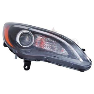 Head Lamp Passenger Side Chrysler 200 Convertible 2011-2014 Halogen Black Bezel S Model High Quality, Ch2519141