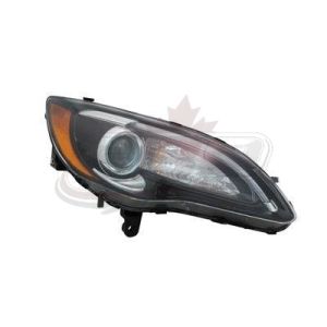 Head Lamp Passenger Side Chrysler 200 Convertible 2011-2012 Halogen 1St Design Black Bezel With Chrome Accent Insert S Model High Quality , CH2519146
