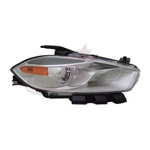 Head Lamp Passenger Side Dodge Dart 2016 Halogen Code Lmc/Mfp With Chrome Bezel Capa, Ch2519151C