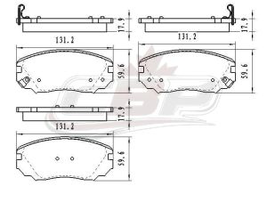 Brake Pads Set Front Ceramic Buick Regal 2011-2017 , D1421