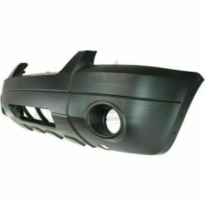 Bumper Front Ford Escape Hybrid 2005-2007 Primed With Fog Lamp Hole With Flare Without Skid Plate Ltd/Xlt Model With App Pkg , FO1000569