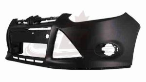 Bumper Front Ford Focus 2012-2014 Primed Without Park/Camera Hole Exclude St/Electric Economy Quality , FO1000664U