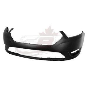 Bumper Front Ford Taurus 2013-2019 Primed Without Sensor Hole Capa , FO1000666C