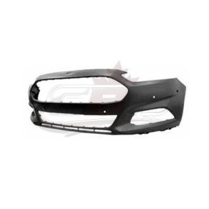 Bumper Front Ford Fusion Hybrid 2013-2016 Primed With Sensor Without Tow Economy Quality , FO1000681U