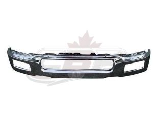 Bumper Front Ford F150 2004-2006 Steel Chrome With Square Fog Lamp Hole , FO1002390