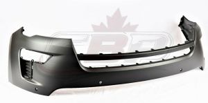Bumper Front Upper Ford Explorer Sport 2018-2019 Primed Without Towith Sensor With 4 Park Distance Holes , FO1014131