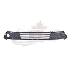 Grille Lower Center Ford Fusion Energi 2017-2018 Matte Black With Engine Heater Gloss Black , FO1036195