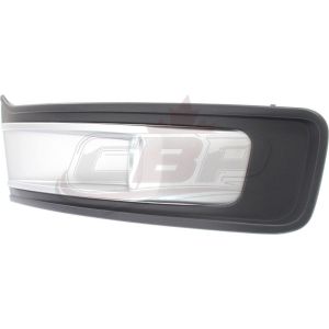 Fog Lamp Bezel Front Driver Side Ford Flex 2013-2019 Silver Black , FO1038130