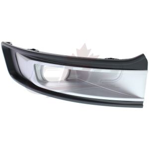 Fog Lamp Bezel Front Passenger Side Ford Flex 2013-2019 Silver Black , FO1039130