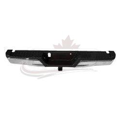 Bumper Rear Ford F150 2015-2020 Assembly Chrome With Black Pad With Base Tow Hitch Without Sensor , FO1103185