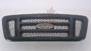 Grille Bar Ford F150 2004-2008 Design With Ptm Front/Dark Gray Textured H Bars/Black Honeycomb , FO1200414