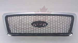 Grille Ford F150 2006-2008 Chrome Frame With Black Honeycomb Xlt Model , FO1200469