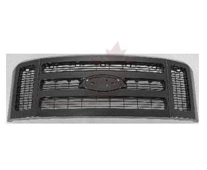 Grille Ford F350 2008-2010 Matte-Dk Gray With Black Front For Xlt , FO1200499