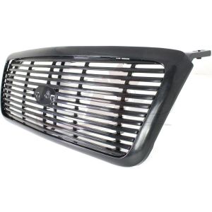 Grille Ford F150 2007-2008 Matte-Black With Black Front Fx2 Model , FO1200501