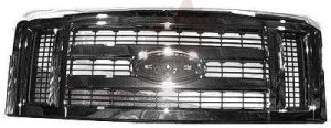 Grille Ford Econoline 2008-2014 Grey With Chrome Molding , FO1200507