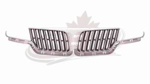 Grille Chrome Dark Gray Passenger Side Lincoln Mkz 2010-2012 With Sport Pkg , FO1200547