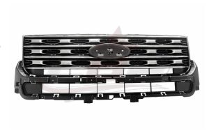 Grille Ford Explorer 2016-2017 Silver With Chrome Base/Ltd/Xlt Model , FO1200579