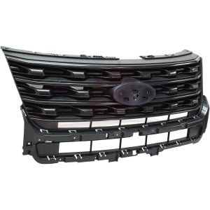 Grille Ford Explorer 2016-2017 Ptd Dark Gray Without Chrome Xlt Model With App , FO1200603