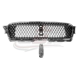 Grille Lincoln Mkz 2017-2020 Silver Gray/Ptm With Satin Front/ Emblem Mount , FO1200615