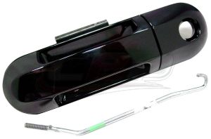 Door Handle Front Outer Driver Side Lincoln Aviator 2003-2005 Smooth With Keyhole Ptm , FO1310138