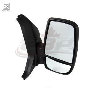 Mirror Passenger Side Ford Transit T-350 Cargo 2018-2019 Power With Short Arm With Low Roof , FO1321599