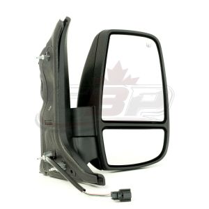 Mirror Passenger Side Ford Transit T-350 Cargo 2018-2019 Power Heated With Short Arm/Medium/High Roof/Power Fold/Signal , FO1321602