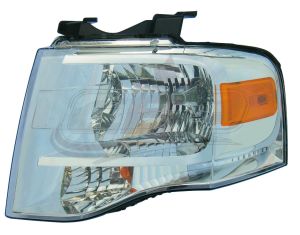 Head Lamp Driver Side Ford Expedition 2007-2014 Chrome Bezel Capa, Fo2502226C
