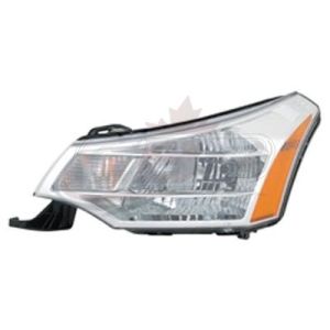 Head Lamp Driver Side Ford Focus 2008-2011 (Bright Chrome Trim) Exclude 10-11 Ses Sedan Capa, Fo2502244C