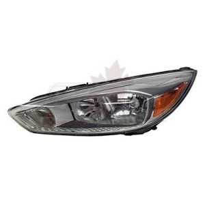Head Lamp Driver Side Ford Focus 2015-2018 Aluminum Bezel Without Drl Without Led Sedan/ Hatchback Economy Quality , FO2502339U