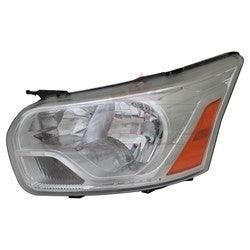 Head Lamp Driver Side Ford Transit T-350 Wagon 2016-2019 Without Logo With Chrome Trim From 39859 High Quality , FO2502357