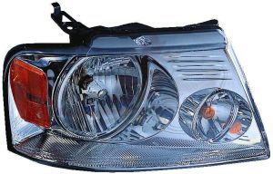 Head Lamp Passenger Side Ford F150 2004-2008 With Chrome Trim Capa, Fo2503201C